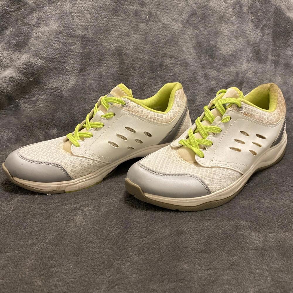 Vionic Tennis Shoes Venture Running Walking Comfort Women's Sz 7 White Yellow